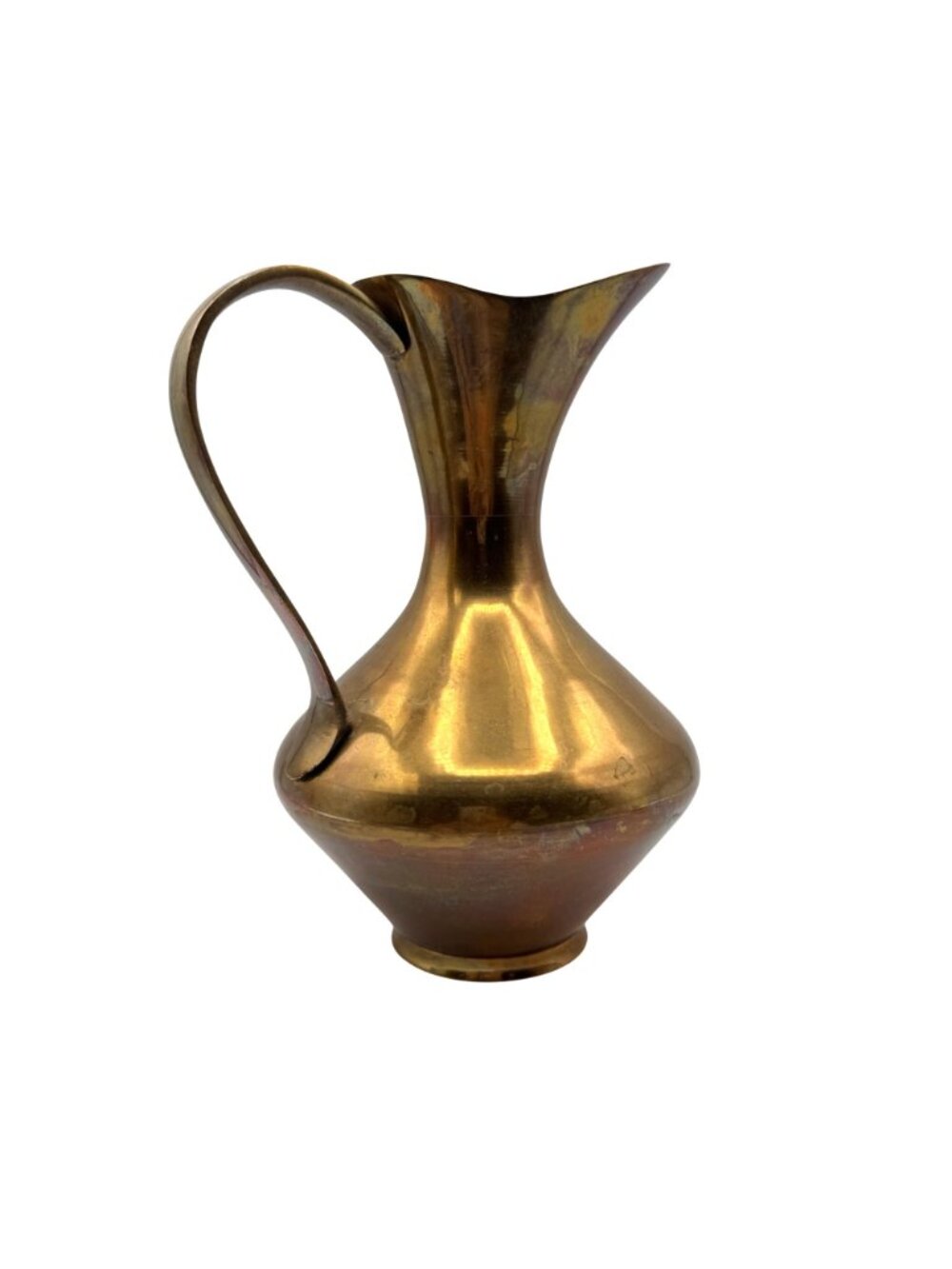 Vintage Hudson Bay Brass Pitcher 7.5" Etched Beaver Design 1970s Decorative - Picture 3 of 14